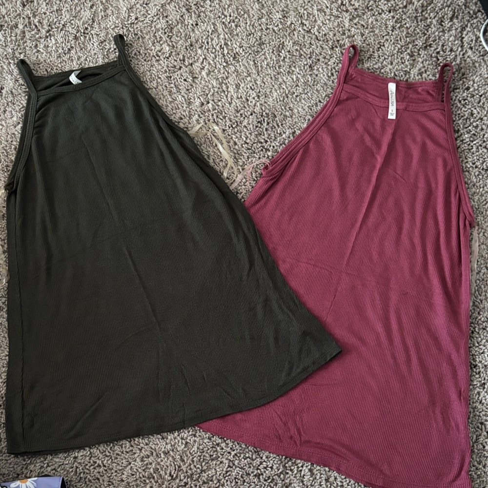 SET of 2 A Line Tank Tops